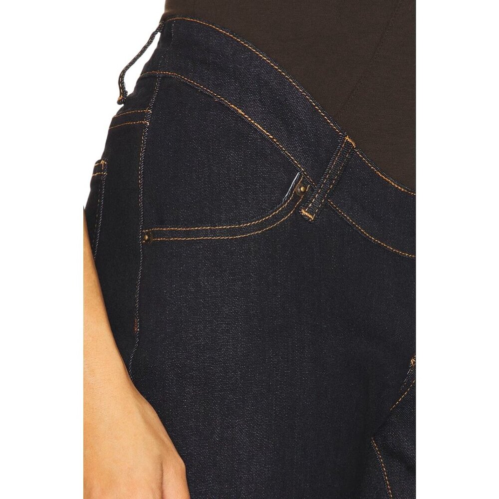 LIONESS Cocoon Jeans in Dark Denim Small Womens Low Rise Denim Pants - Picture 6 of 16